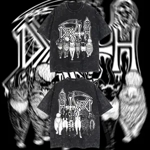 BoostedStyle- Death Kittens Heavy Metal Graphic T‑Shirt, Rock Music Graphic Hoodie, Rock band tee, Mexico style menswear