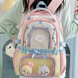 New Y2K Cartoon Ita Backpacks Large Capacity Rucksacks Girls Transparent DIY Display Knapsacks Outdoor Fashion Travel Schoolbags