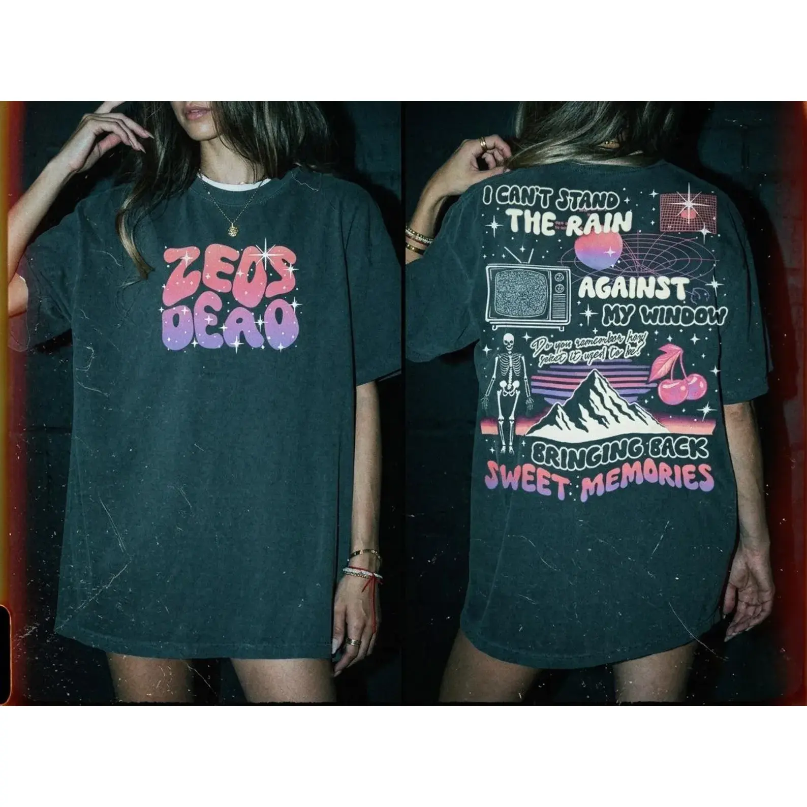 Vintage Zeds Dead Sweet Memories 2 Sides T-Shirt, EDM Music Festival Graphic Tee, Retro Rave Fan Shirt, Electronic Dance Music Apparel, Soft Cotton Unisex T-Shirt, Festival Streetwear, Gift for Music Lovers