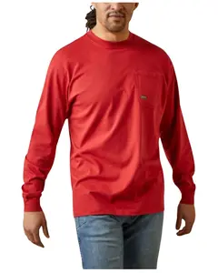 Ariat Men's Rebar Cotton Strong Stacking Dimes Long Sleeve Graphic T-Shirt - 10046347