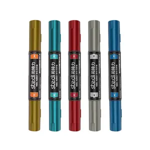 stedi Metal Markers Dual-Tip Metallic Color Marker Set Gundam Model Painting & Color-Changing Tool Coloring Graffiti Pen