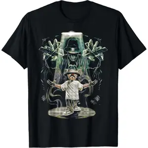Chicano Cholo Payaso Homie Pachuco Cool Mexican Gangster T-Shirt Novelty Graphic T Shirt funny tshirt Undershirts Tees Casual Streetwear Classic Plain Men's Women Cotton Moisture Wicking Short Sleeve Crew Neck