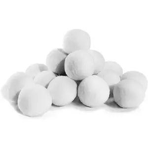 20 Packs Snow Toy Balls for Fights Indoor Soft Plush Fake Snow Balls Kids Toys Artificial Cotton White Snow Ball Party Supplies for Parent Child and Decorations for Christmas Tree (5 CM/1.97 IN)
