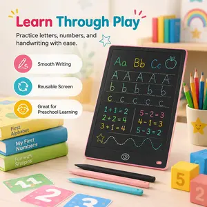 LCD Writing Tablet Kids Drawing Pad Reusable Toddler Educational Learning Toys