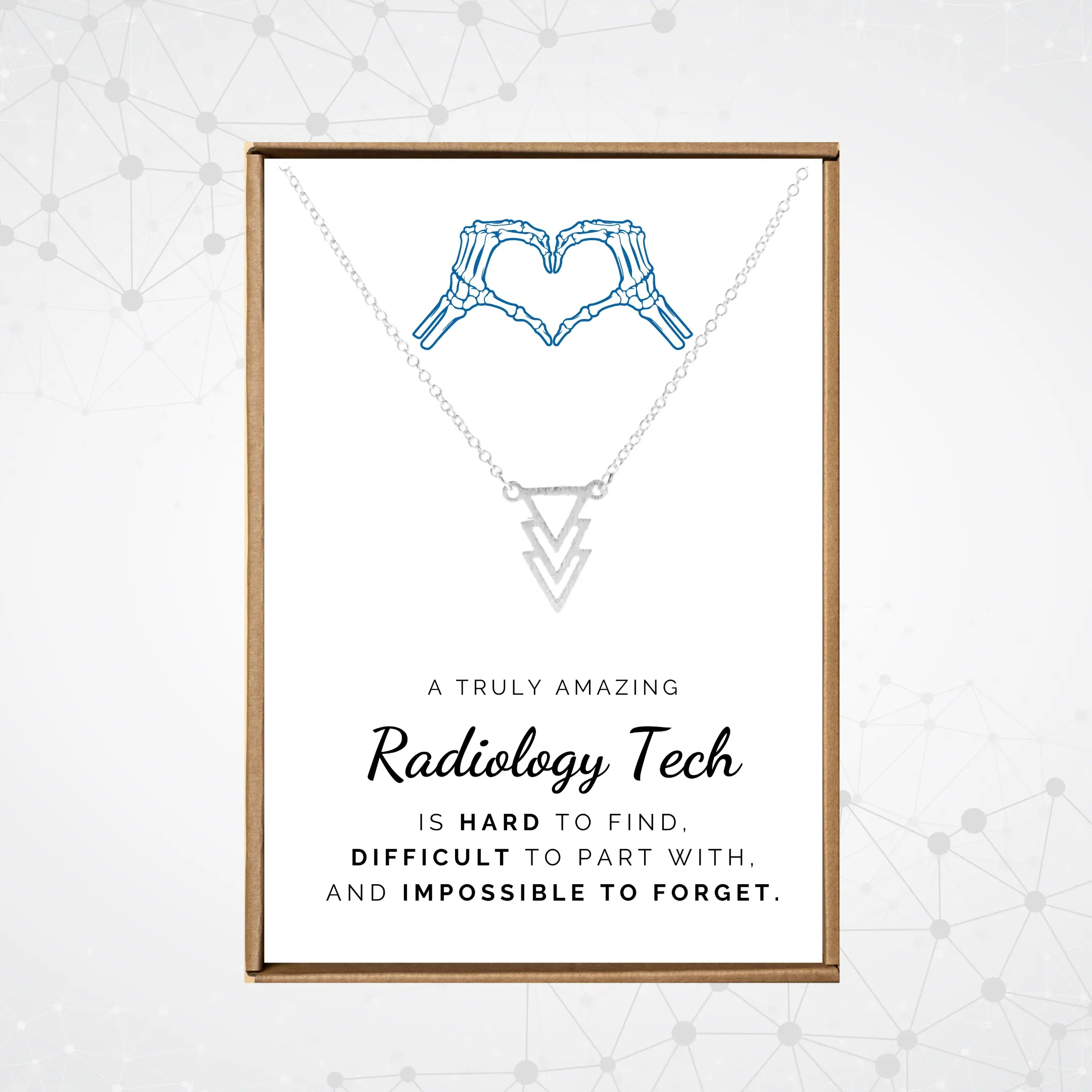 Radiology technologist necklace, Xray technician graduation jewelry women, Appreciation month 2024 gift