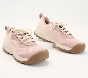 KEEN Lace-Up Hiking Trail Sneakers - NXIS Speed, Size 5 Medium, Fawn/Ombre