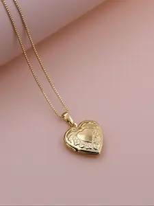 Stainless Steel Heart-Shaped Photo Frame Pendant Necklace, Fashionable Versatile Design, Perfect Gift for Loved Ones, Fashionable Jewelry Accessories