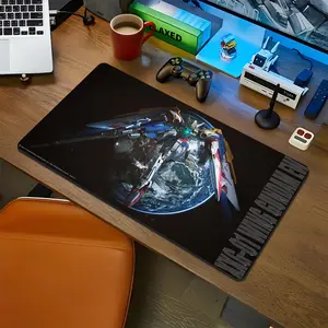 Gundam Waterproof Anime Desk Mat, Gaming Sessions Mouse Pad, Keyboard Mat, Gundam Anime Desk Mat For Office, Gift For Gamer