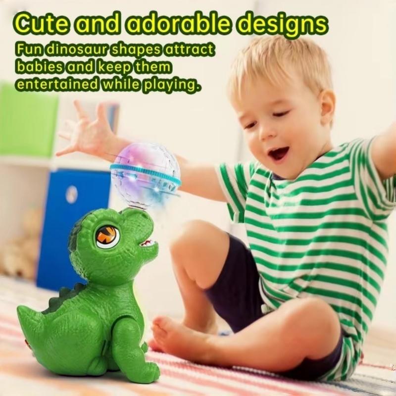 5pcs Electric Elephant Toys with Lights Music and Rotating Ball, Dancing Crawling Interactive Baby Learning Toy, Party Gift