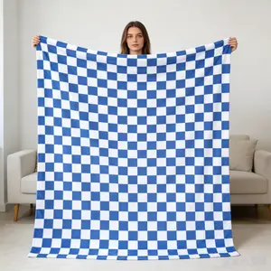 Berkshire Checkered Teddy Plush 60x80 Throw
