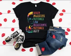 RBG Resist T-Shirt: Political Protest Tee, Ruth Bader Ginsburg, Democracy Shirt ,Ruthless Resistance Shirt ,RBG Becomes Duty T-Shirt