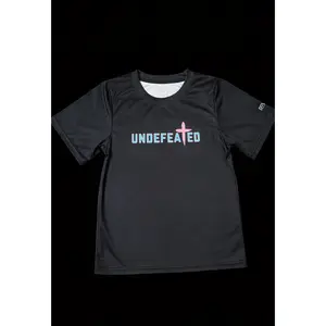 UNDEFEATED T-SHIRT - BLACK, NEON TEAL, ELECTRIC PINK