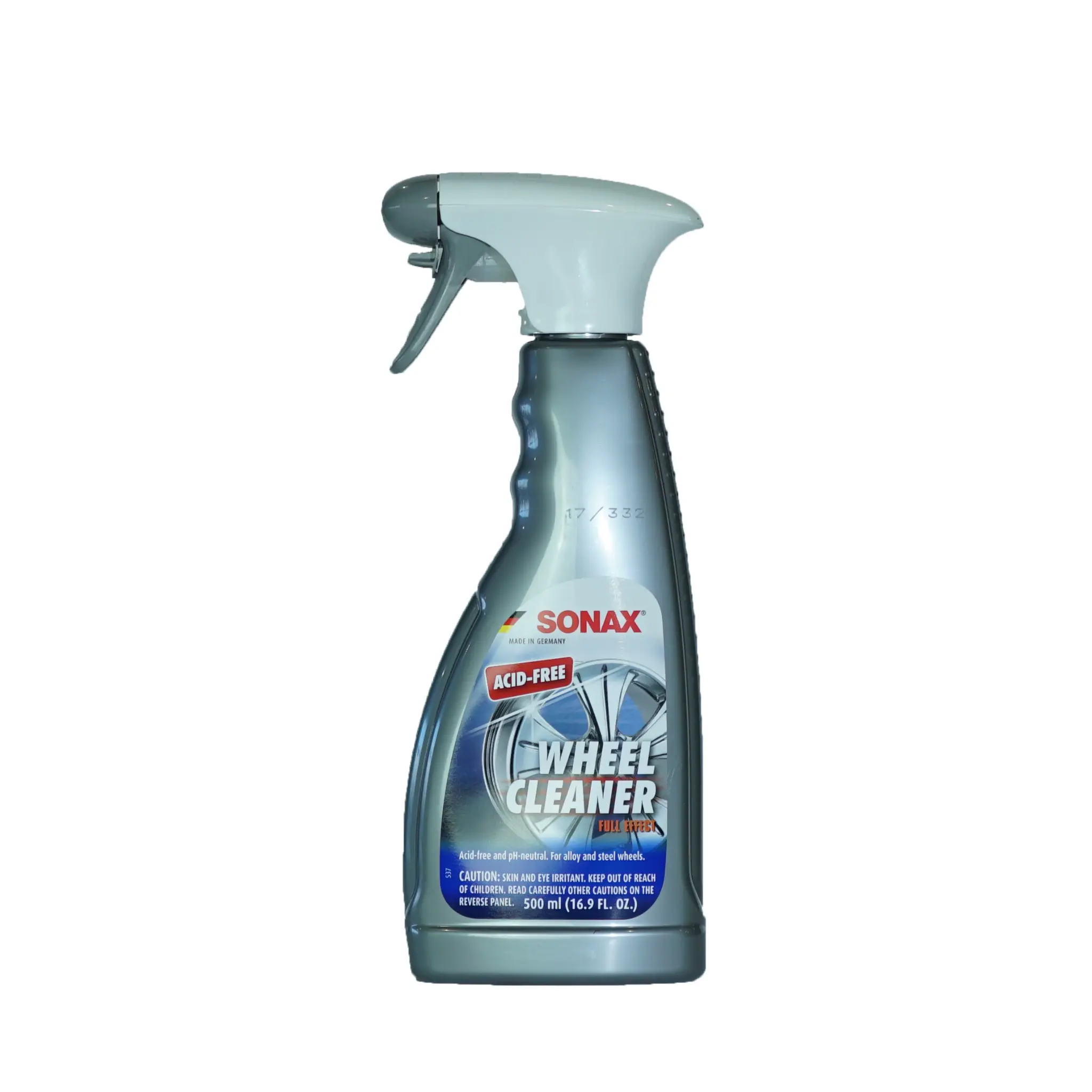 SONAX Wheel Cleaner Full Effect 16.9oz., Effective On Painted Wheels, Highly Effective, Ph Balanced