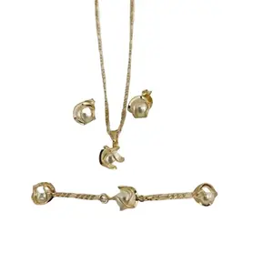 18k Gold Plated Necklace Set fashion woman