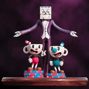 King dice cuphead and mugman | 3d printed figure | hand-painted or unpainted