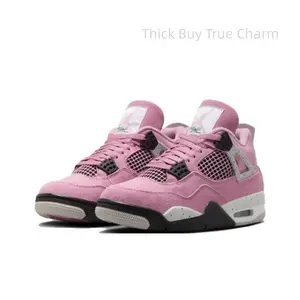 Retro school team-inspired pink fashion sneakers—comfortable, slip-resistant, and durable