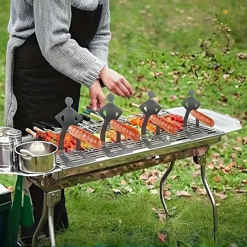 Fun hot dog stand, fun standing hot dog grill for men, portable hot dog grill, barbecue accessory, fun birthday gift for men, kitchenware, household aluminum and iron products.