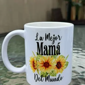 La Mejor Mamá Taza Regalo 12oz Reusable Coffee Ceramic