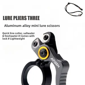 Aluminum alloy pliers and cutters with lock PE wire pliers Luya mini pliers wire cutter, fishing line cutter