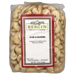 Bergin Fruit and Nut Company Raw Cashews, 16 oz (454 g)
