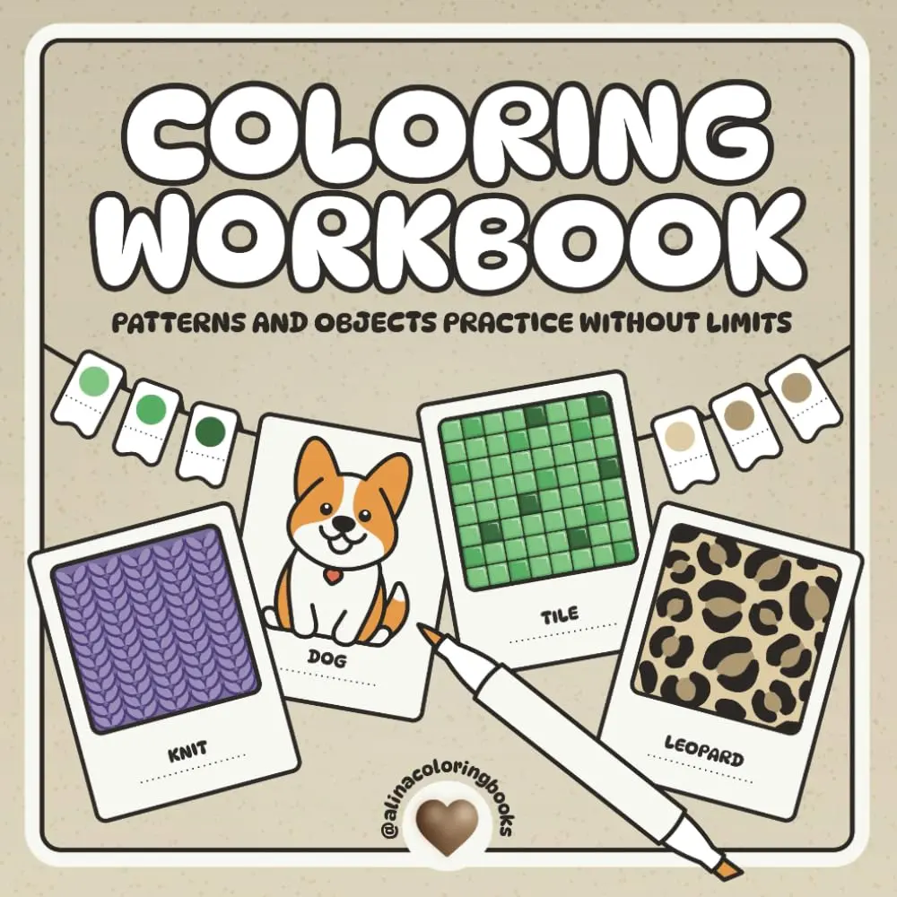 Coloring workbook: Patterns and objects practice without limits
