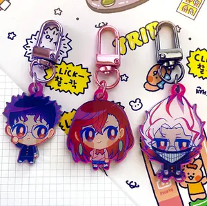 DANDADAN Kawaii Anime Keychain (Momo Ayase & Okarun)