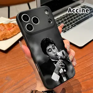 Straight Edge Phone Case for iPhone 17 16 Pro Max 15 Plus 14 13 12 11 Air XR E XS Melodic Flute Reverie Pattern Full Body Protection Shockproof Soft Silicone Cover