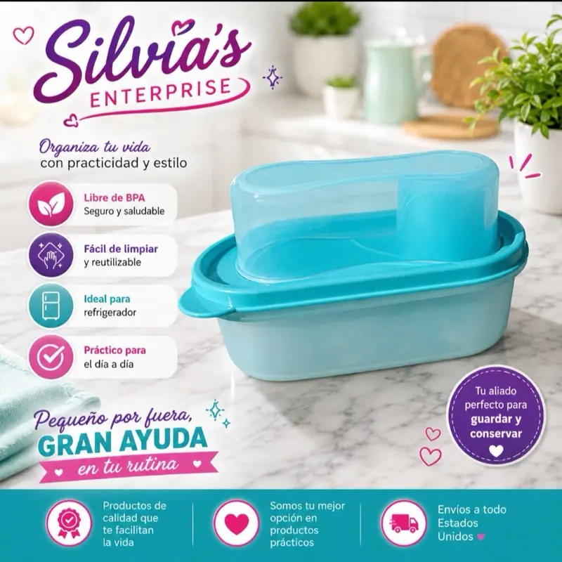 Modular oval con sello Dosificador Tupperware  diseñado para la despensa y conservación de alimentos secos  con sello hermético para proteger los alimentos de la humedad