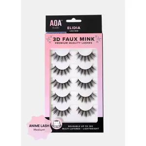 Paw Paw: 3D Faux Mink Lashes - Elidia 5-Pack