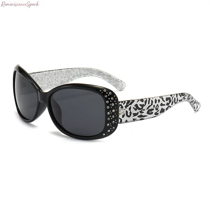 Women’s Retro Polarized Sunglasses with Rhinestone Details, UV400 Protection, Classic Frame Design, Classical Sports Eyewear for Driving, Outdoor Use & Everyday Styling