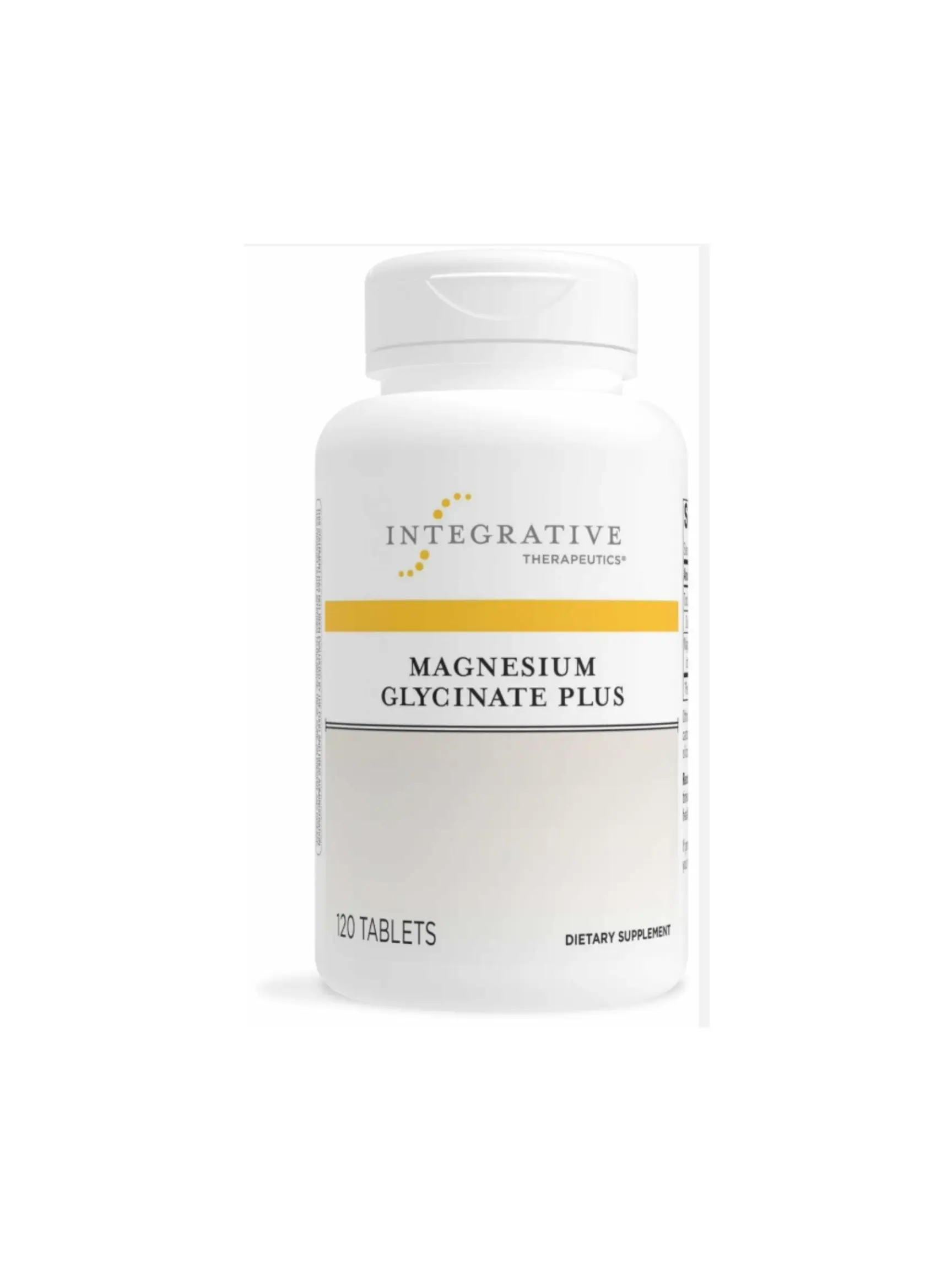 Integrative Therapeutics Magnesium Glycinate Plus - Brain Function Support Supplement for Adults* - Supports Heart and Muscular Function* - Dairy-Free & Gluten-Free - 120 Count (60 Servings)