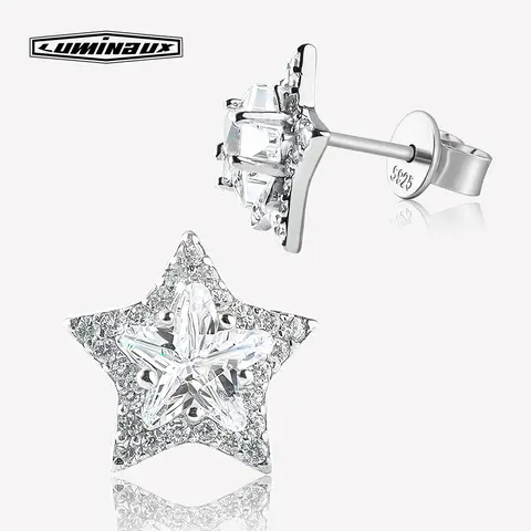 S925 Sterling Silver Star-Shaped Stud Earrings Fashion Ear Jewelry, Ideal Gift for Birthdays, Daily Wear, Special Events, Jewelry Box, Unisex, Any Occasion Shining Earrings