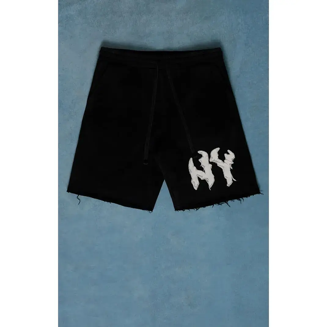 PacSun Men's NY Raw Applique BaggyÂ Sweat Shorts