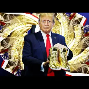 Golden Trump Never Surrender Sneakers - Men's Trainers - Runner