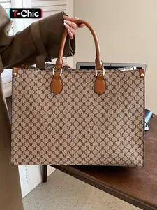 Fashionable Plaid Pattern Tote Bag, Casual Versatile Shoulder Bag for Women, Trendy Commuter Bag for Daily Used, Elegant Commuter Bag, Fashionable Patterned Bag, Stylish Versatile Bag