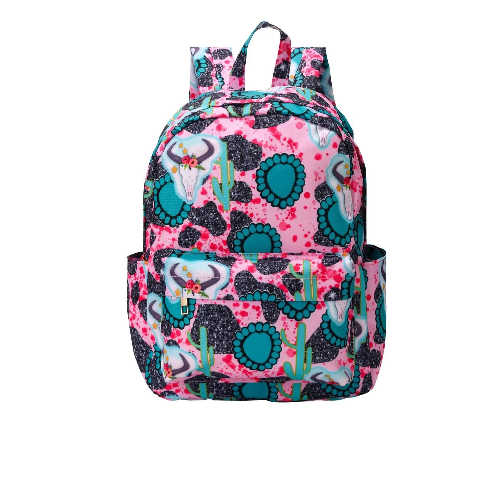 Trendy Western Cow Print Kids' Backpack, Trendy Backpack