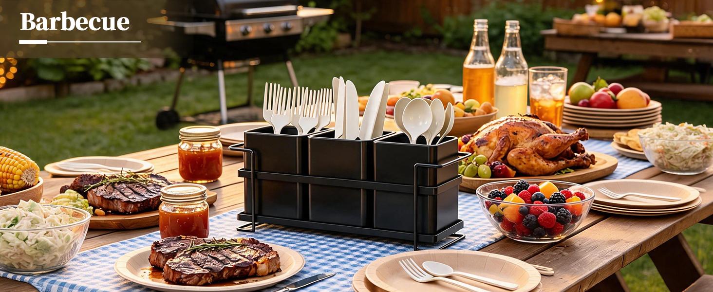 San Dream Kitchen Utensil Holder, Multi‑Compartment Black Metal Utensil Storage Caddy, Large Capacity Cooking Tool Organizer for Kitchen Countertop San Dream Kitchen Utensil Holder, Multi‑Compartment Black Metal Utensil Storage Caddy, Large Capacity Cooking Tool Organizer for Kitchen Countertop