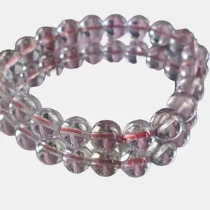 Cherry Quartz Womens Natural Crystal Bracelet