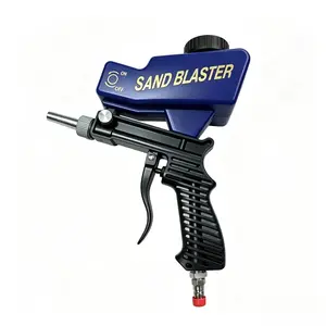 Sand Blaster Gun Lightweight Professional Portable Gravity Feed Tool for Rust & Paint Removal with Adjustable Flow and Comfortable Grip spray