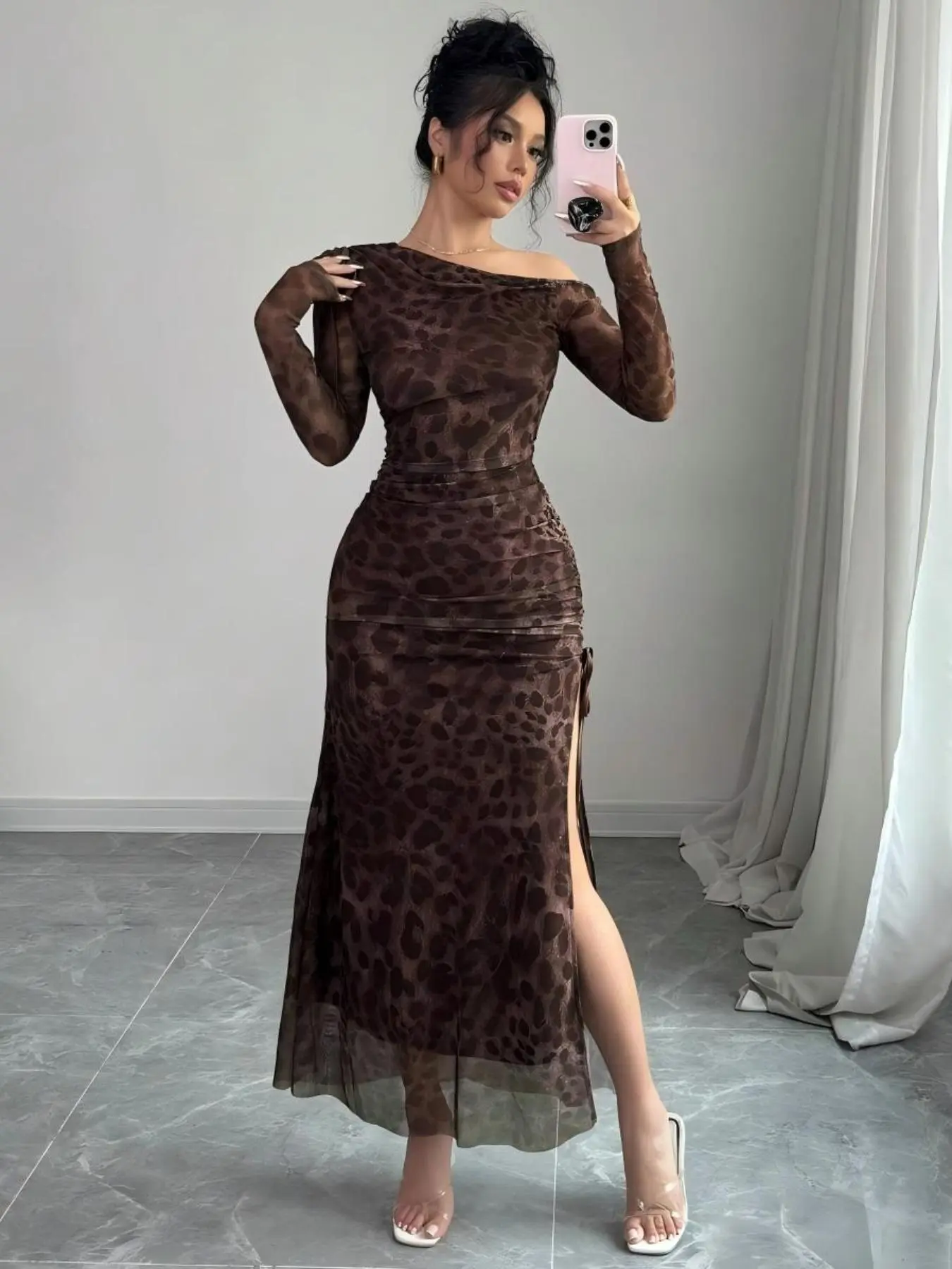 ronny kobo scorpio ruched lace dress - TikTok Shop
