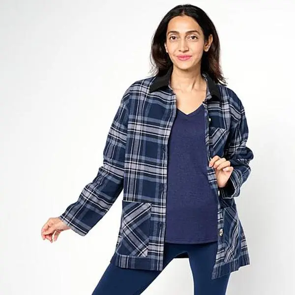 Hue Corduroy Collar Barn Jacket