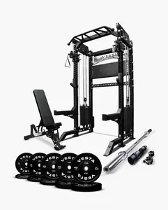 Ultimate Package I - PRO SERIES 2IN1 Ultimate Half Rack Functional Trainer Combo