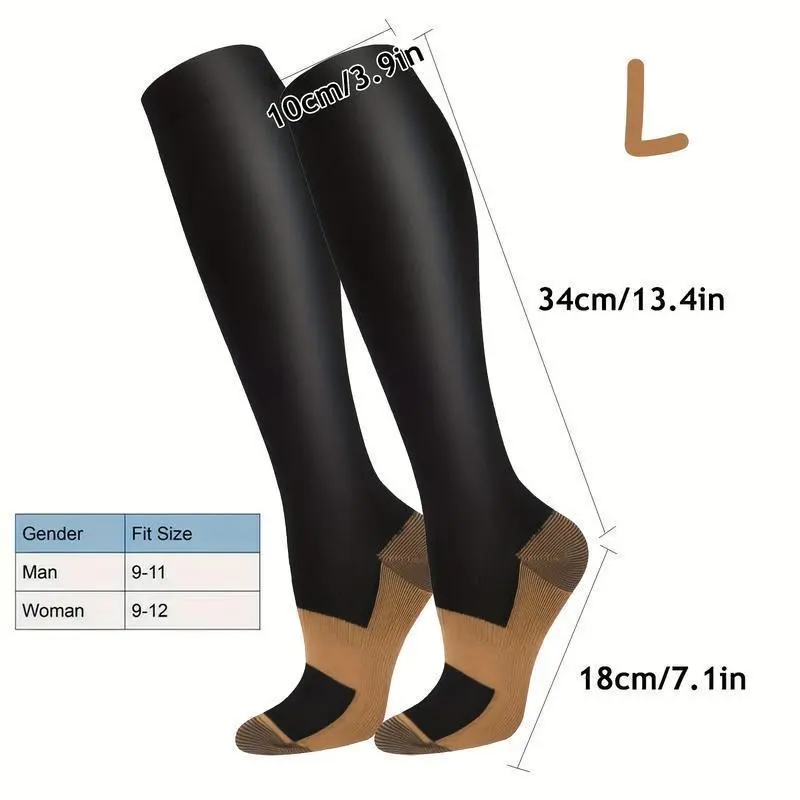 10PairsofCopperCompressionSocksforWomenandMen,PromoteBloodCirculation(Black)-SuitableforDailyUse,Travel,Running,Climbing,andSports 10PairsofCopperCompressionSocksforWomenandMen,PromoteBloodCirculation(Black)-SuitableforDailyUse,Travel,Running,Climbing,andSports