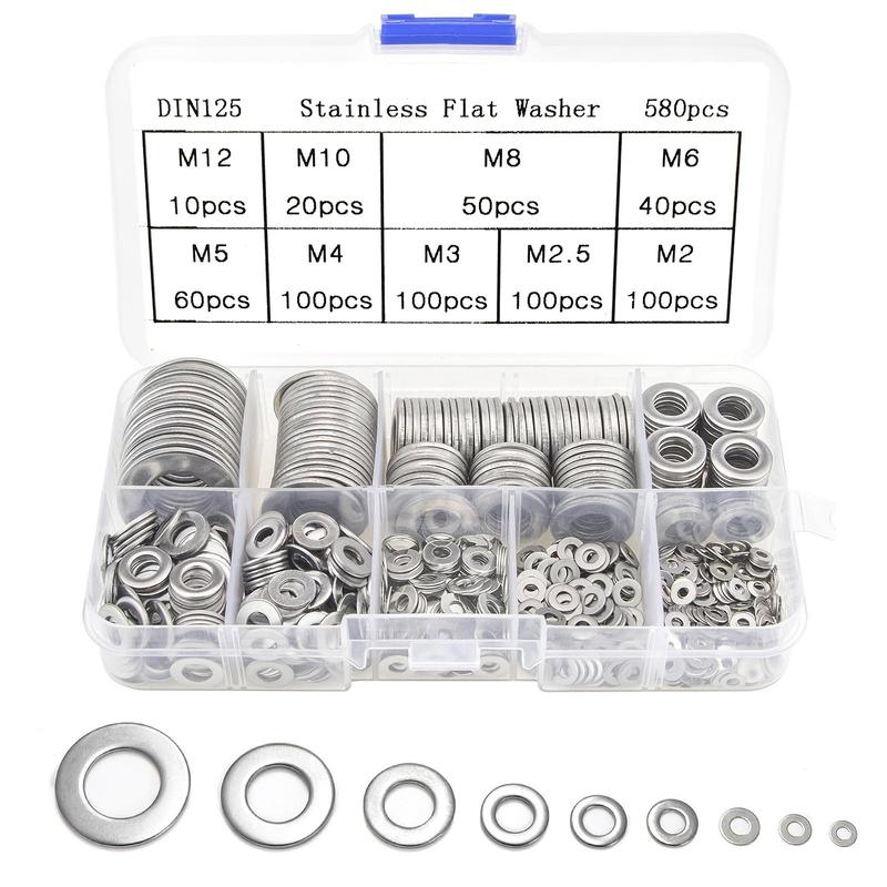 Flat Washer Tool Kit, Multipurpose Screw Washer Set Automotive Tools ...