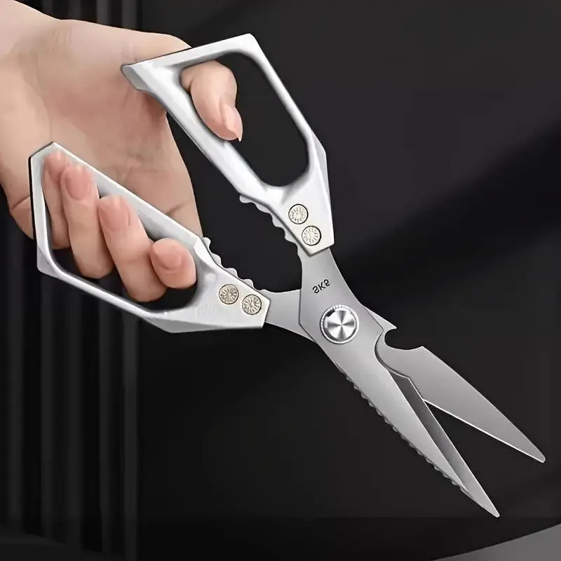 Multi-Purpose Kitchen Scissors, Durable Stainless Steel Shears for Home & Outdoor