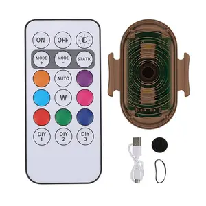 Wireless Lights For Cars 7 Colors Rechargeable Strobe Light Remote Control Aircraft Light Colorful Strobe Warning Light Wireless