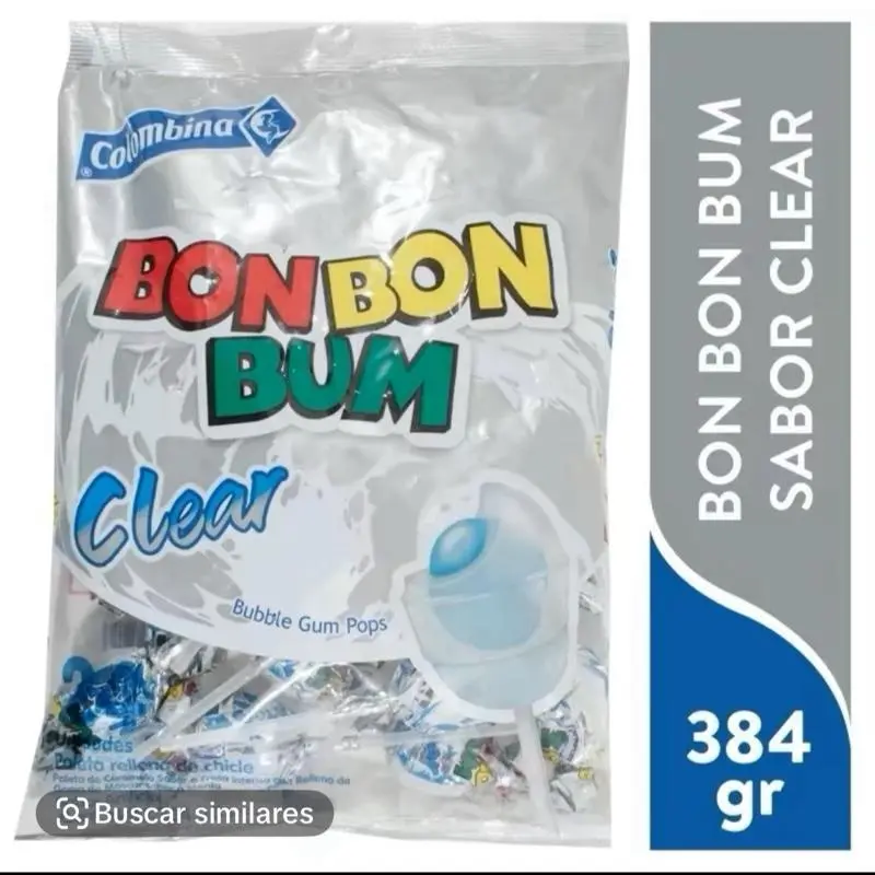 Bon bon bum CLEAR - 24PK Candy Sweet Fruit Sugar Fruity Chewy squashies Bonbon Snack Bon bon bum CLEAR - 24PK Candy Sweet Fruit Sugar Fruity Chewy squashies Bonbon Snack