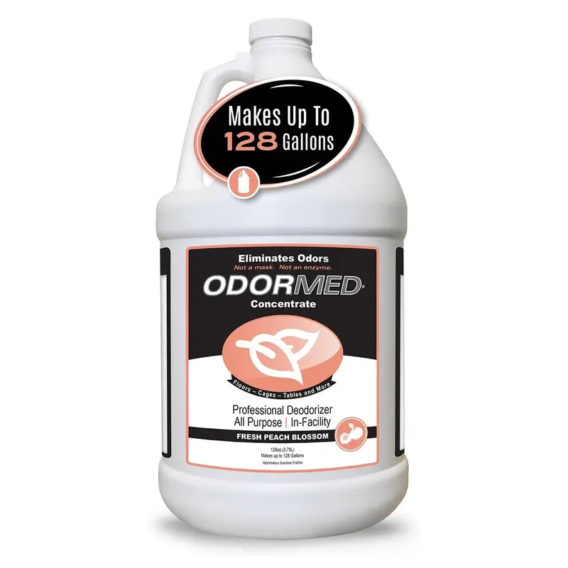 ODORMED Odor Eliminator Concentrate – Pet Odor Eliminator for Floors, Walls, Cages & More – All-Purpose Carpet Deodorizer, Gallon