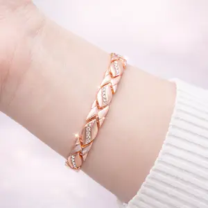 Gold leaf bracelet for women minimalist dainty jewelry elegant daily wear gift