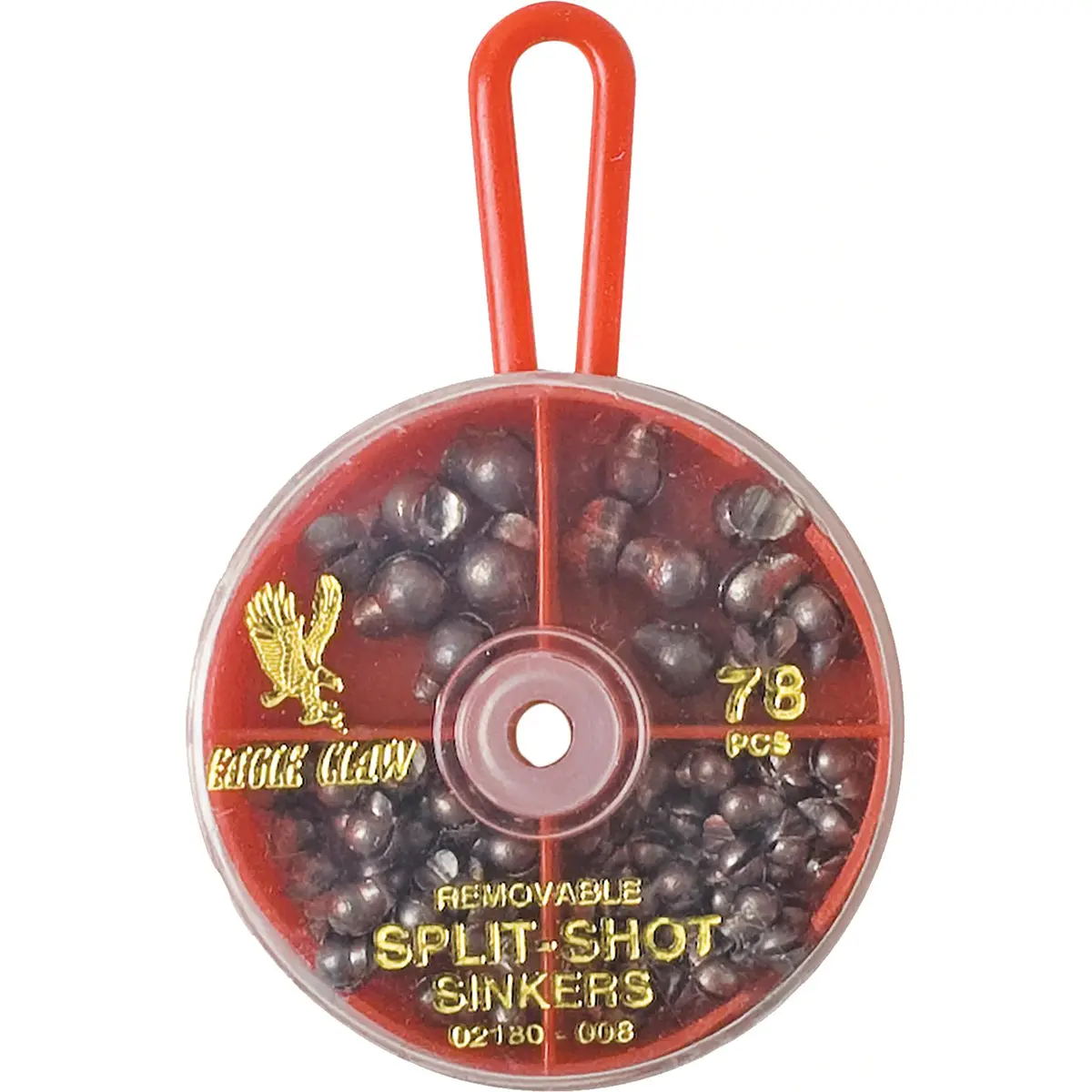 Eagle Claw Removable Split-Shot Sinkers Dial Pack (78 pcs), Saltwater Fishing, Sea Trout